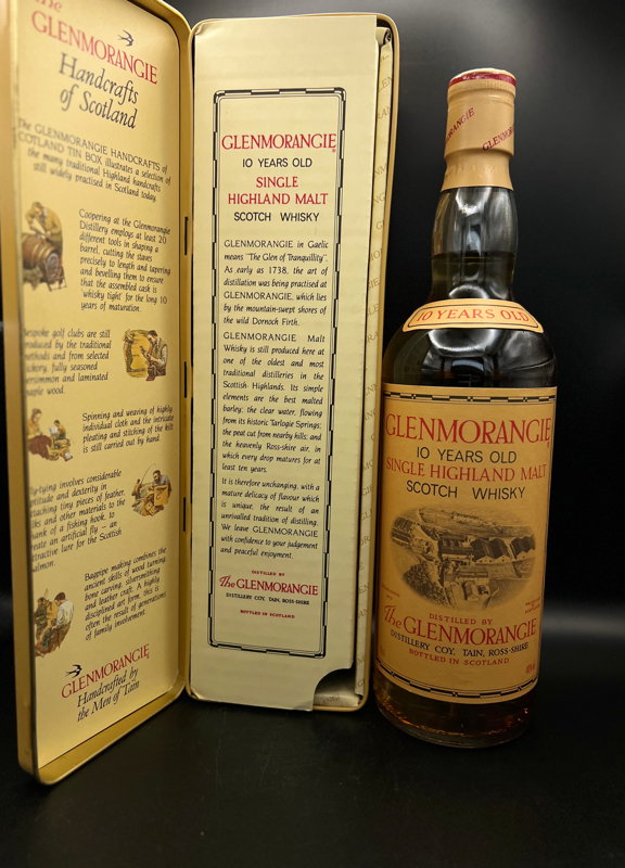 Glenmorangie 10 Year Old 1980s / Handcrafts of Scotland Tin