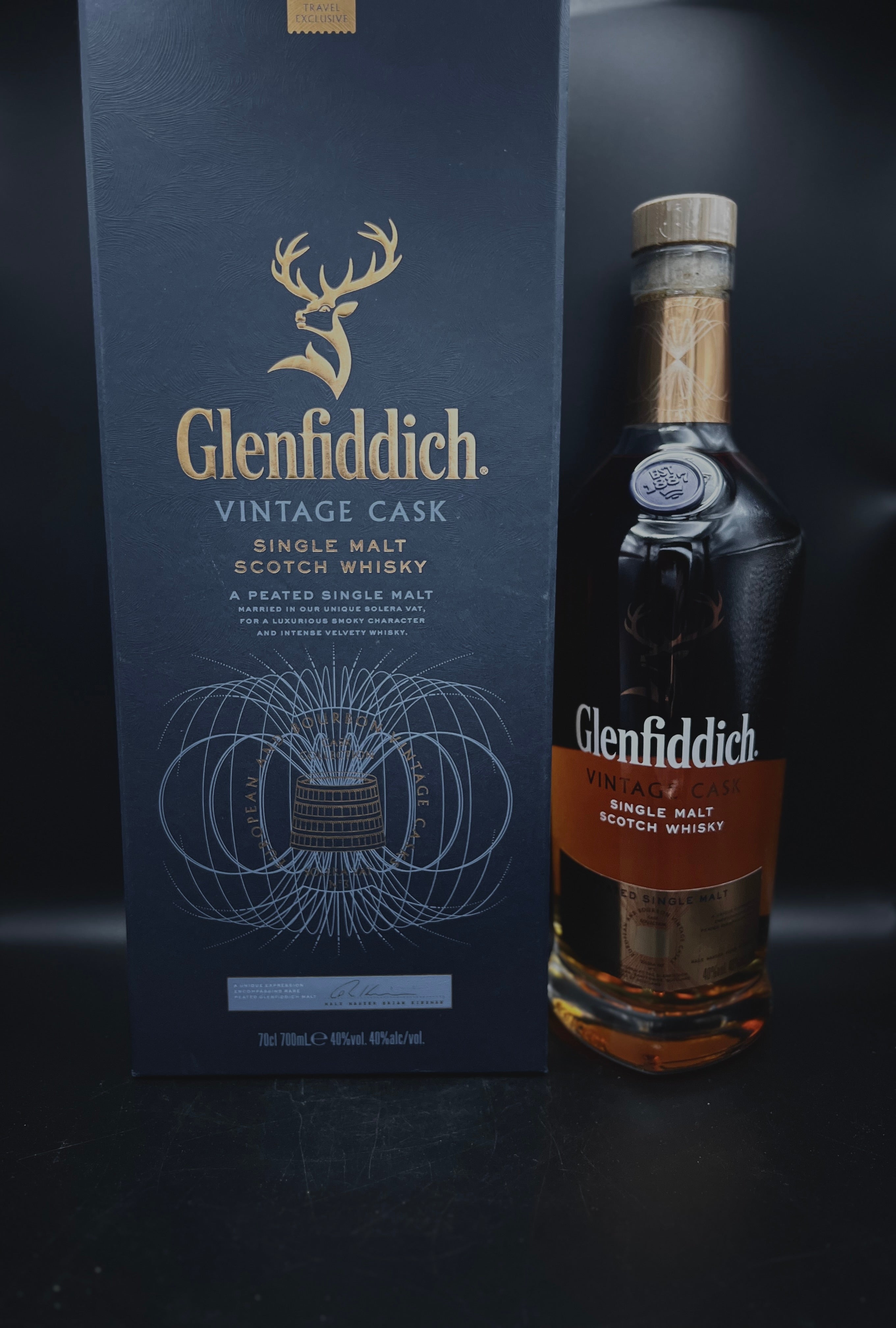 Glenfiddich Vintage Cask collection - Peated single malt | WHISKY