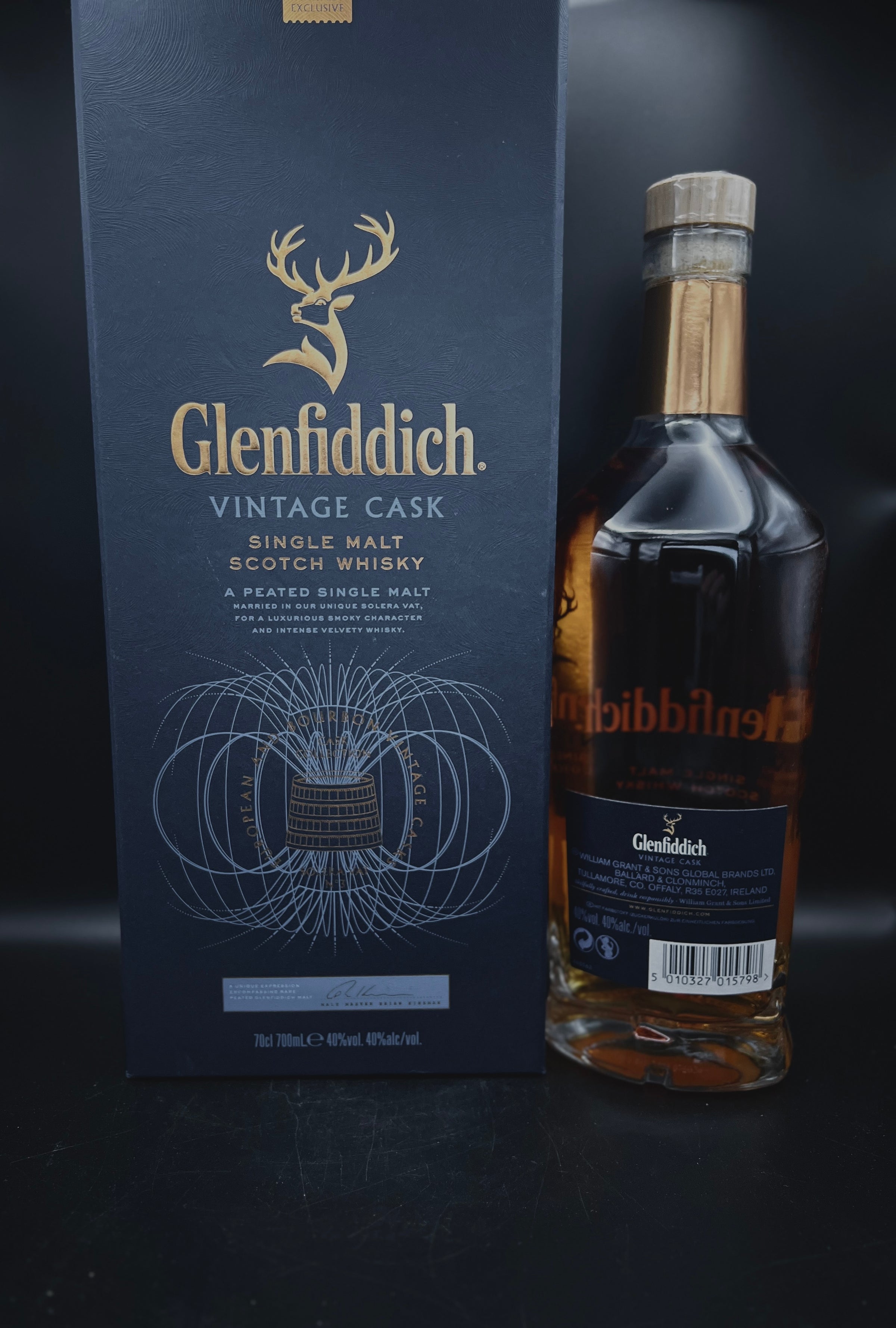 Glenfiddich Vintage Cask collection - Peated single malt | WHISKY