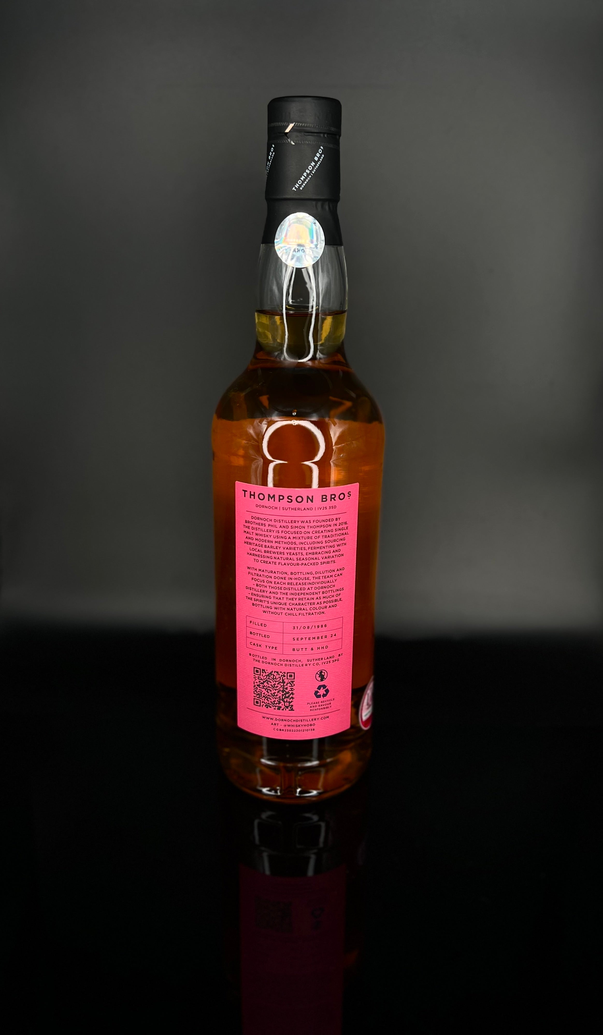 トンプソンブラザーズ38年 1986-2024 38年・ドーノッホ蒸留所 Dornoch 38 Year Old 1986 - Thompson Brothers | WHISKY BOUTIQUE